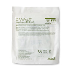 Surgical Glove GAMMEX Non-Latex PI Green Size 8 Sterile Polyisoprene Standard Cuff Length Micro-Textured Light Green Chemo Tested | 4Box/Case