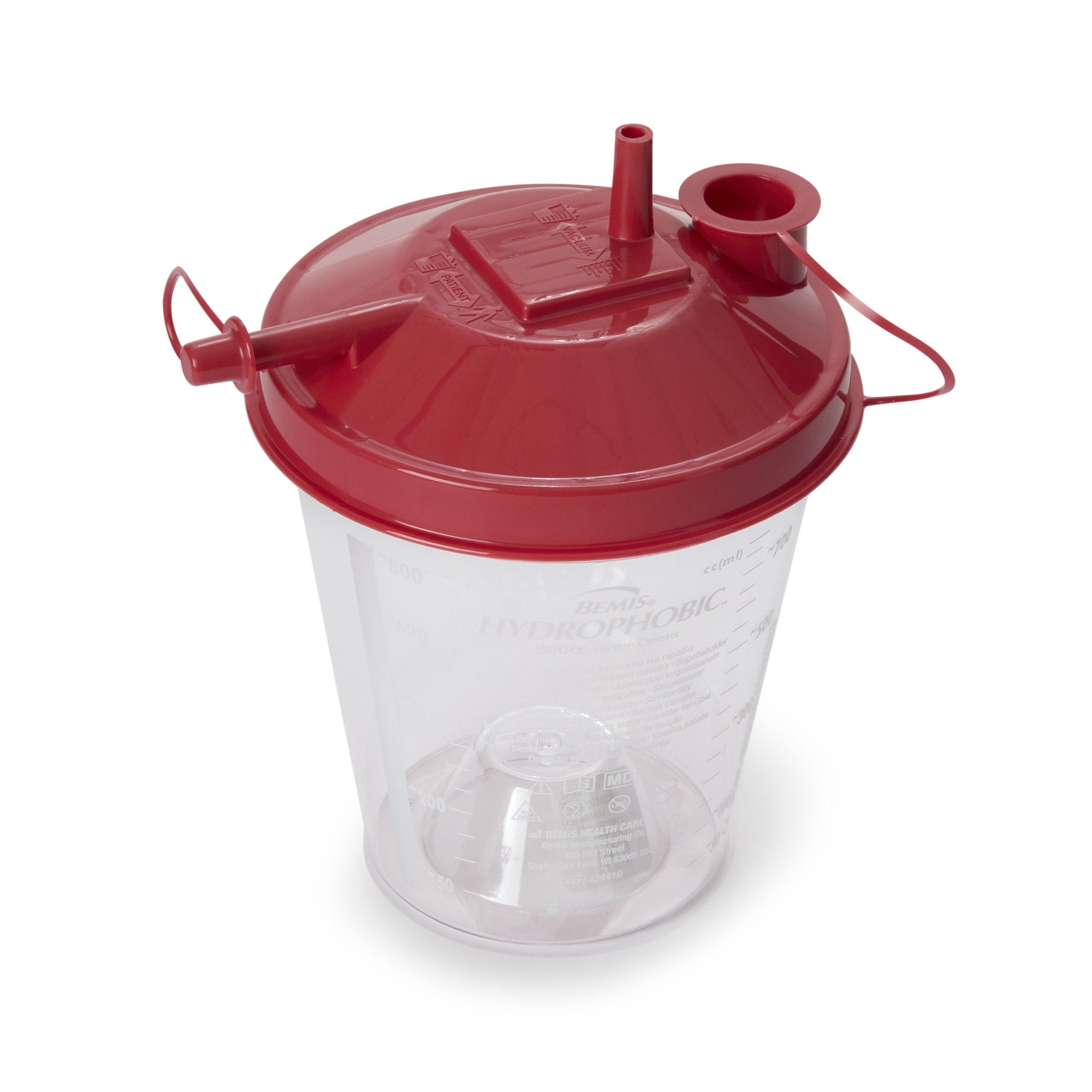 Rigid Suction Canister Hi-Flow 800 mL Pour Lid
