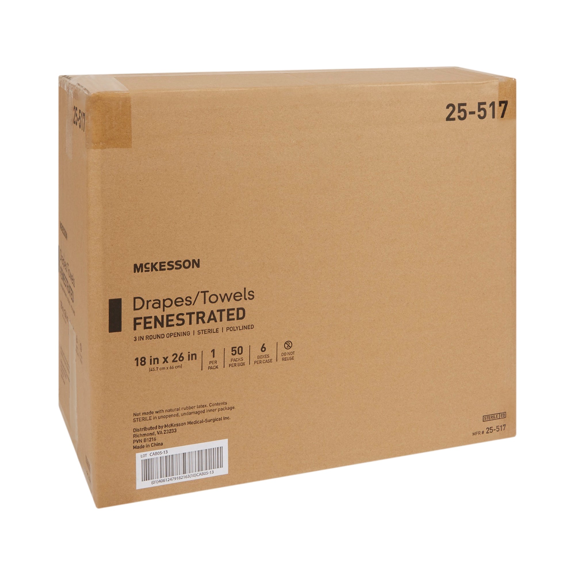 General Purpose Drape McKesson Poly Lined Towel Drape 18 W X 26 L Inch Sterile