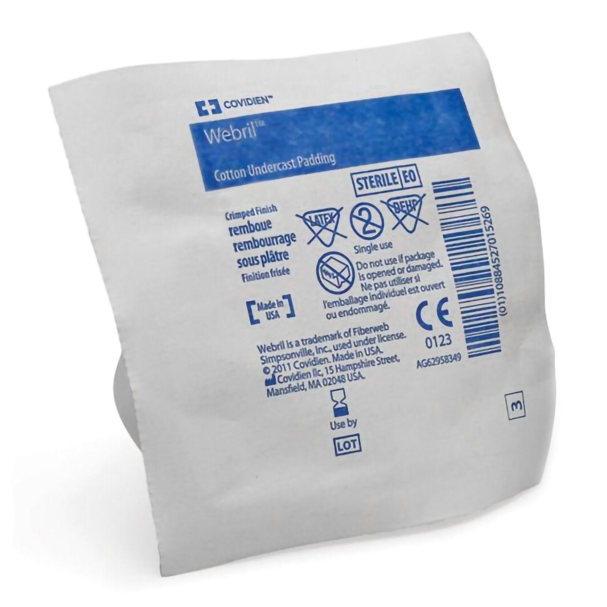 Cast Padding Undercast Webril 3 Inch X 4 Yard Cotton Sterile,Packaging Type- case