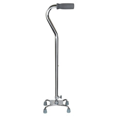 Large Base Quad Cane McKesson Steel 29 to 37-1/2 Inch Height Chrome Small | 30 to 39 Inch · Case of 4