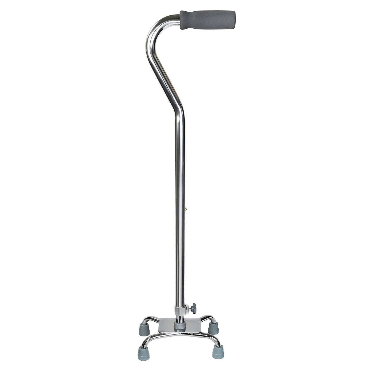 Large Base Quad Cane McKesson Steel 29 to 37-1/2 Inch Height Chrome Small | 30 to 39 Inch · Pack: EA
