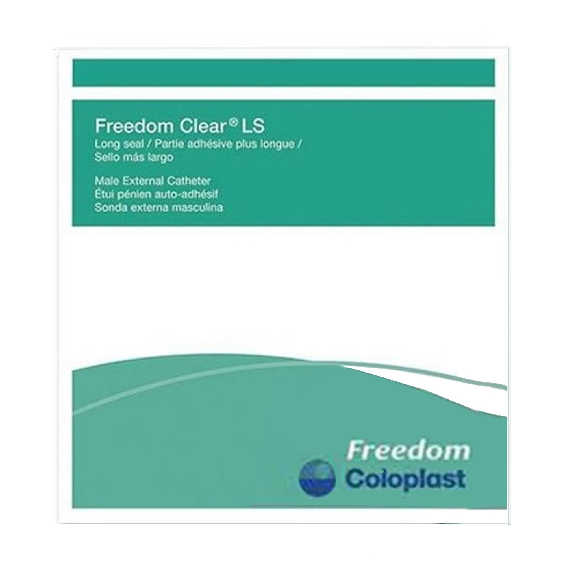 Male External Catheter Freedom Clear LS Self-Adhesive Seal Silicone Small,Packaging Type- Each