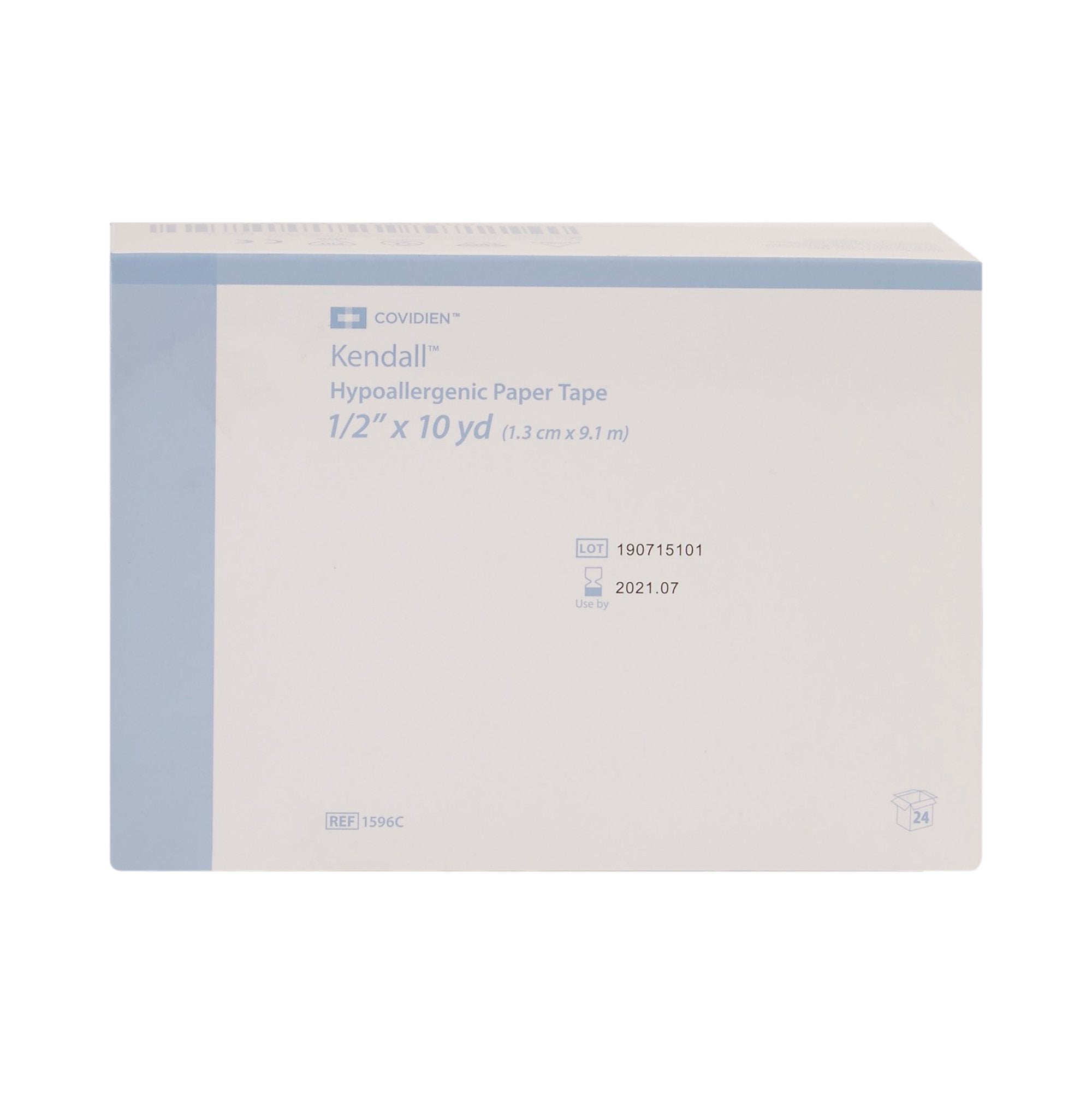 Hypoallergenic Medical Tape Kendall Hypoallergenic White 1/2 Inch X 10 Yard Paper NonSterile,Packaging Type- Box