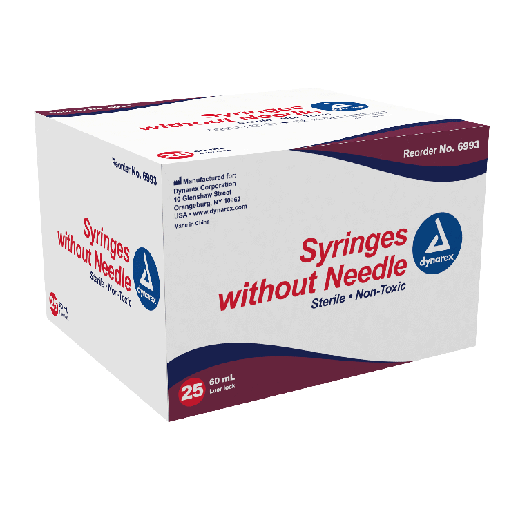 Jeringas Dynarex sin aguja