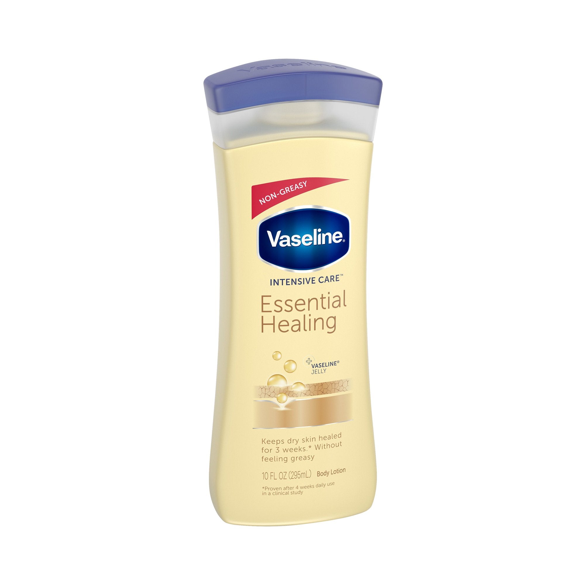 Hand and Body Moisturizer Vaseline Intensive Care Essential Healing 10 oz. Bottle Scented Lotion