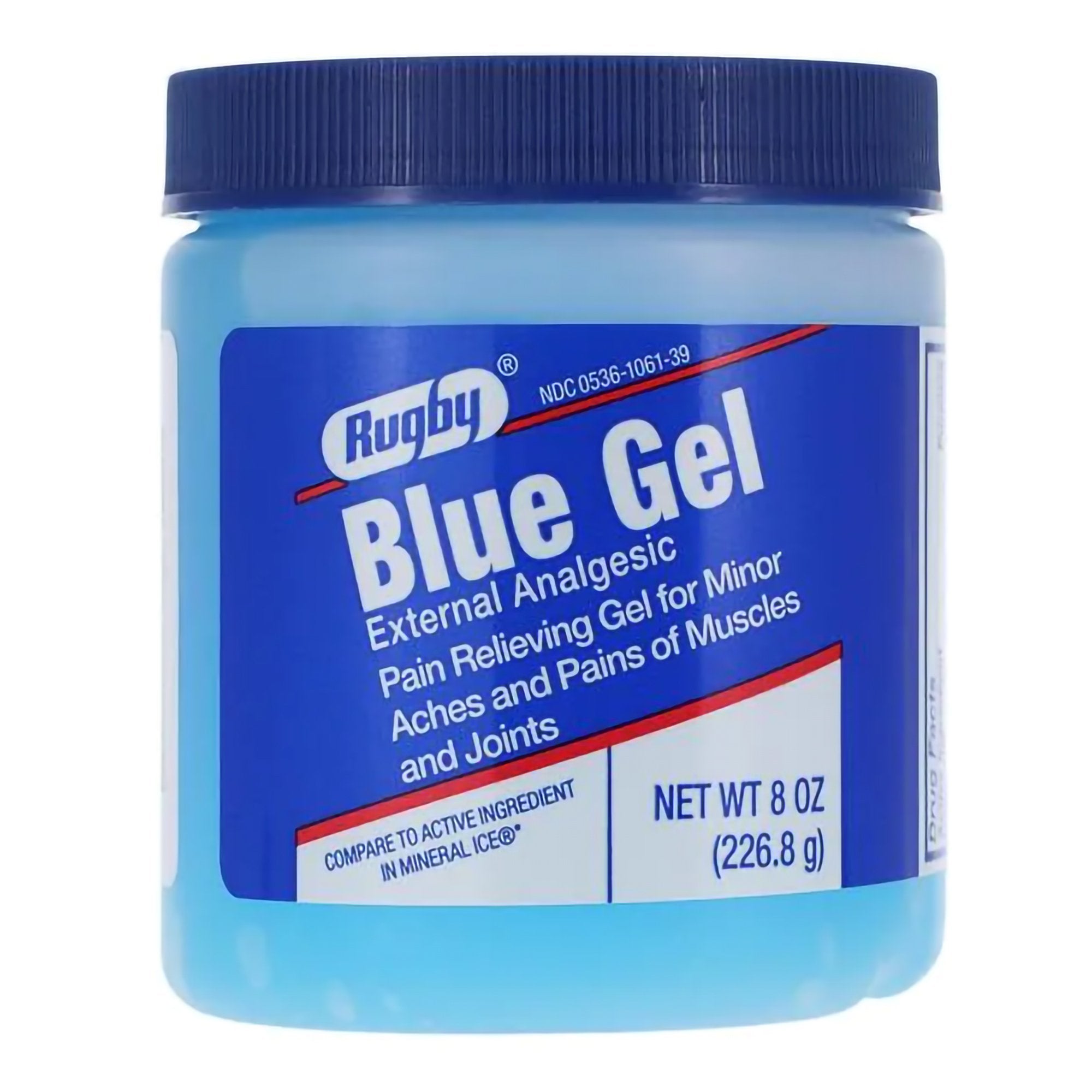 Topical Pain Relief Rugby 2% Strength Menthol Topical Gel 8 oz.