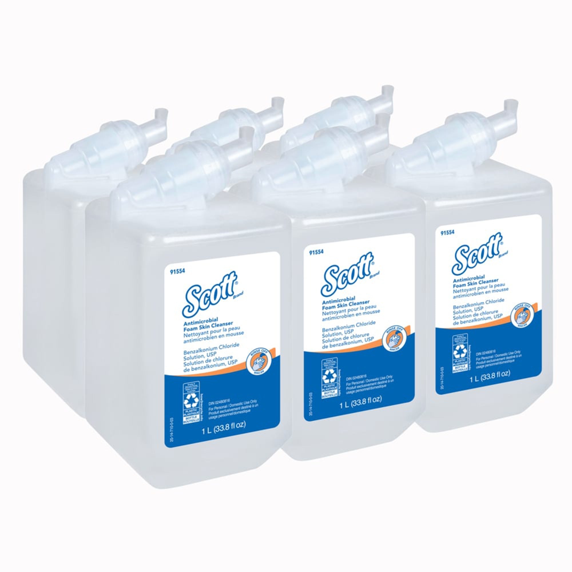 Antimicrobial Soap Scott® Control™ Foaming 1,000 mL Dispenser Refill Bottle Unscented, Packaging Type- Each