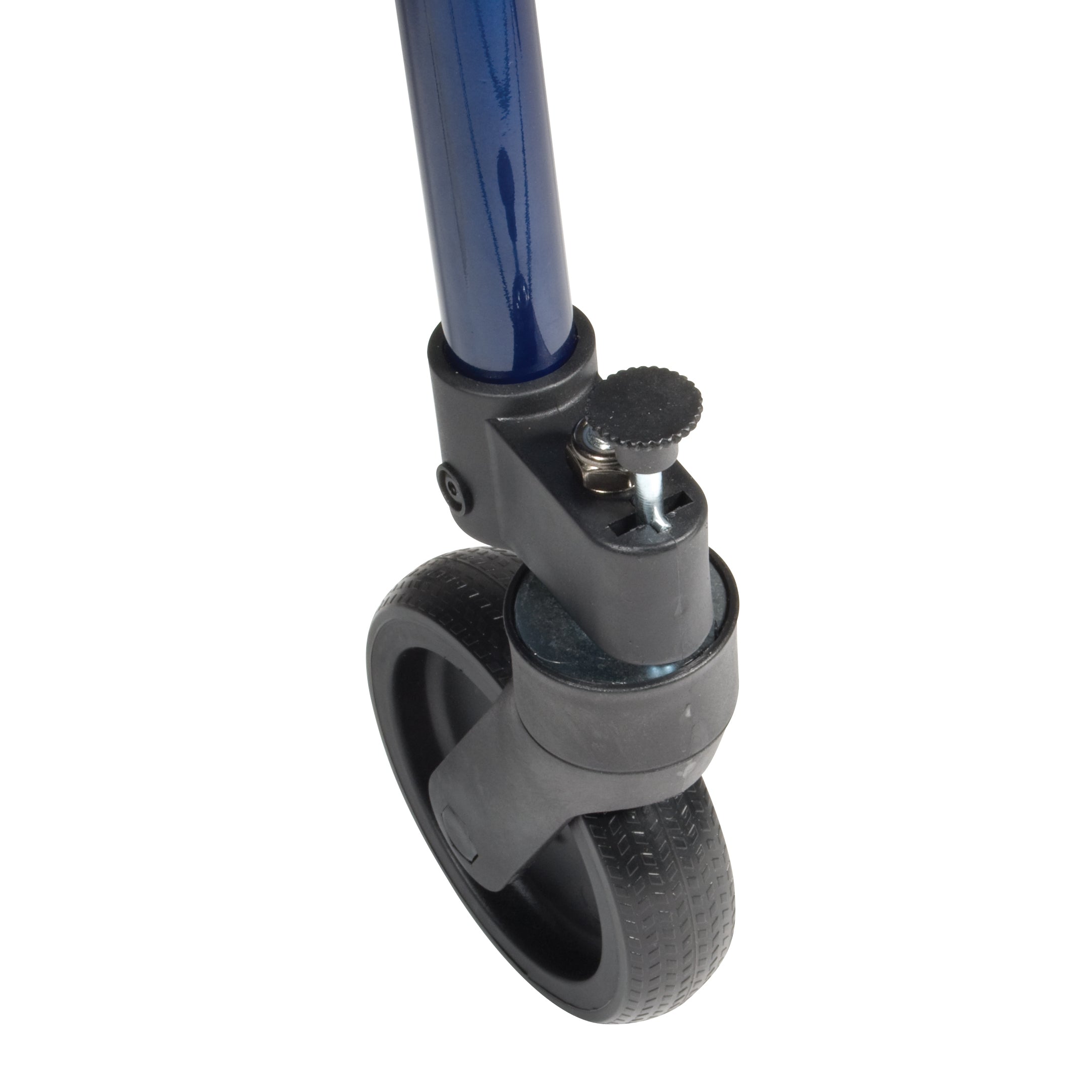 Drive Medical Aluminium Rollator For Seniors and Elders, Wheel size 8 inch With Height Adjustable 35 to 39 inches ,Weight Capacity 300lbs,Cobalt Blue Color, 10243
