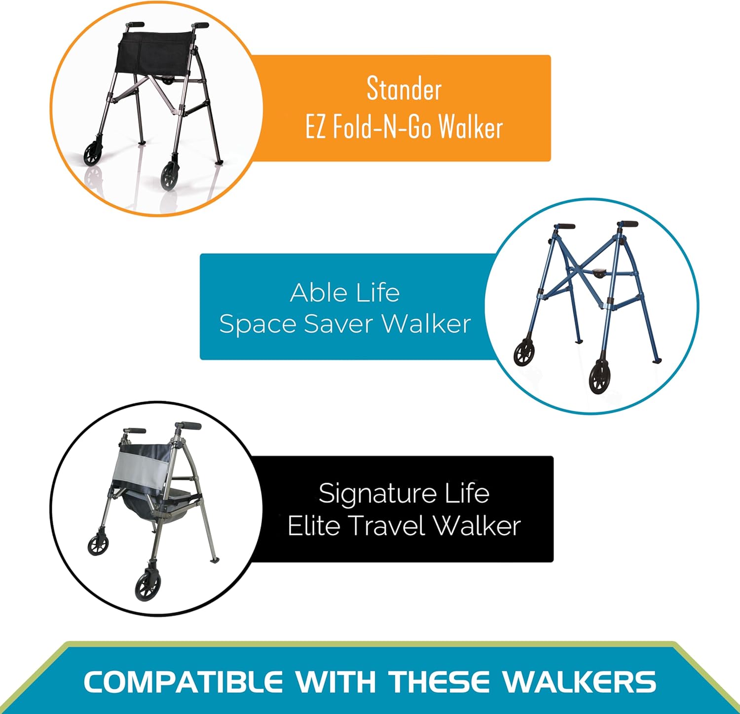 locking swivel wheel kit for ez fold n go walker