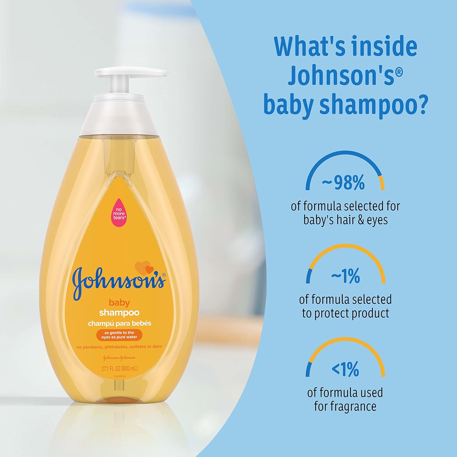 baby shampoo johnsons no more tears 13 6 oz flip top bottle scented packaging type case