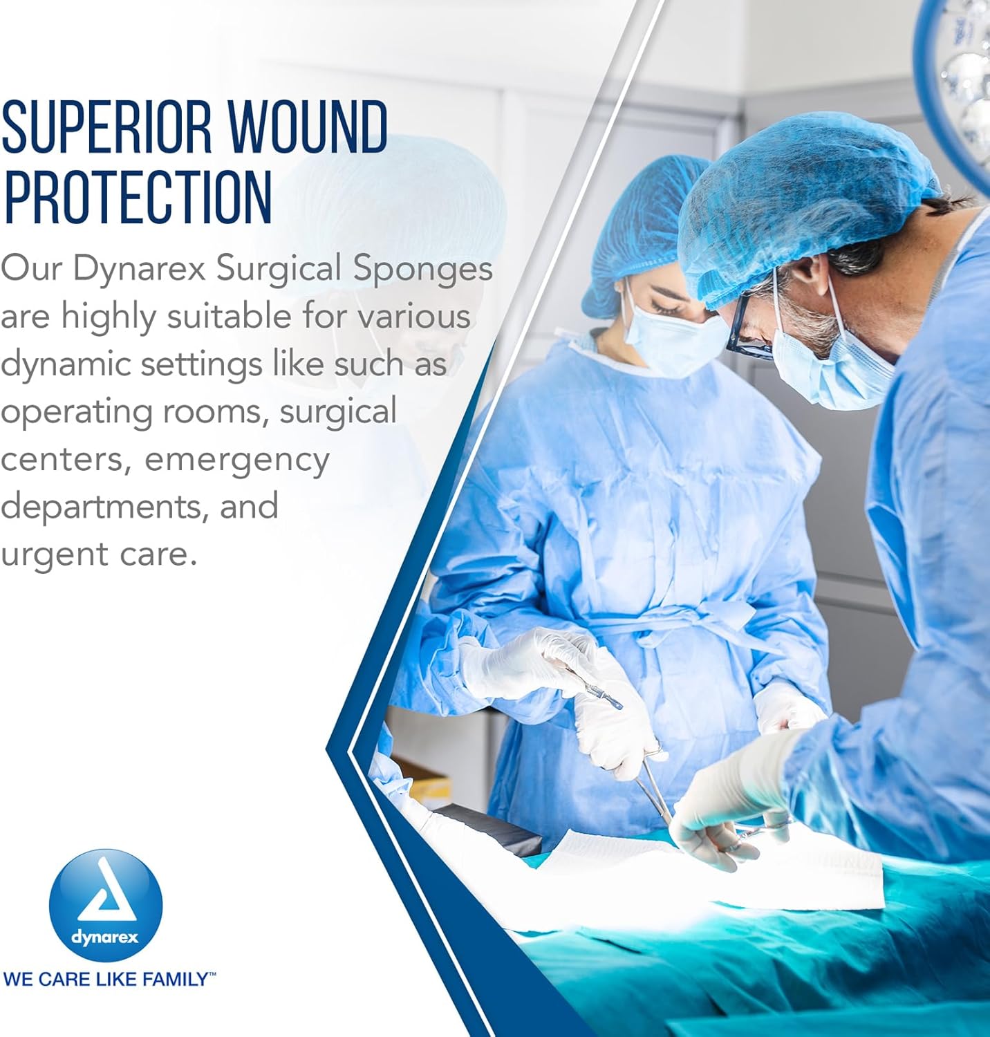 Gauze Sponge Dynarex 2 X 2 Inch 8-Ply NonSterile 200 per Pack, Packaging Type- Case