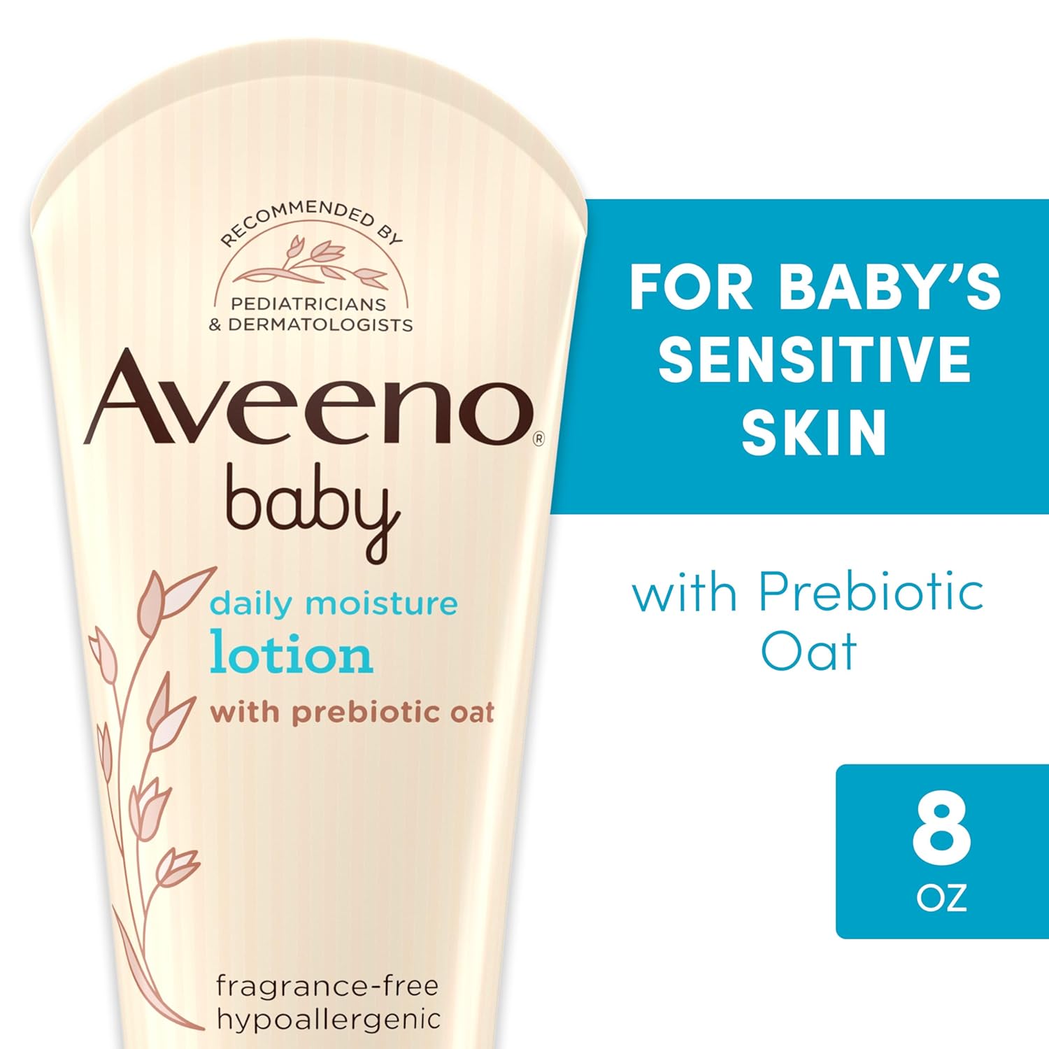 baby lotion aveeno baby 8 oz tube unscented lotion