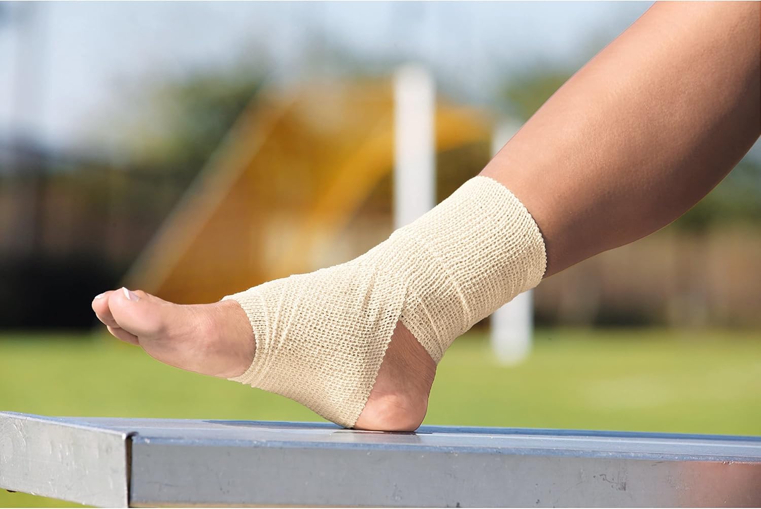 Elastic Bandage 3M ACE 3 Inch Width X 5.3 Foot Self-Adherent Closure Tan NonSterile Standard Compression, Packaging Type- Case