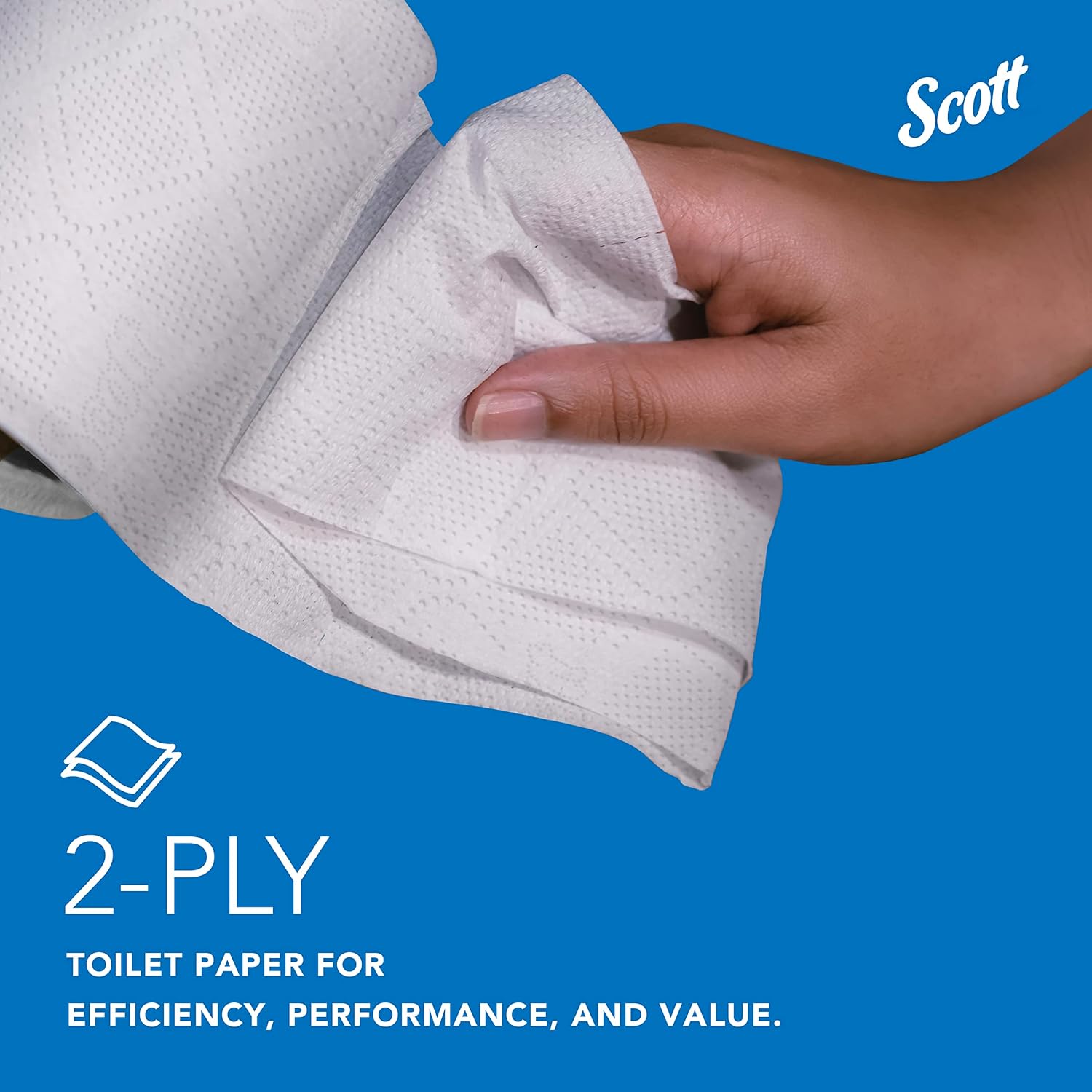 Toilet Tissue Scott Essential White 2-Ply Standard Size Cored Roll 550 Sheets 4 X 4-1/10 Inch, Packaging Type- Case