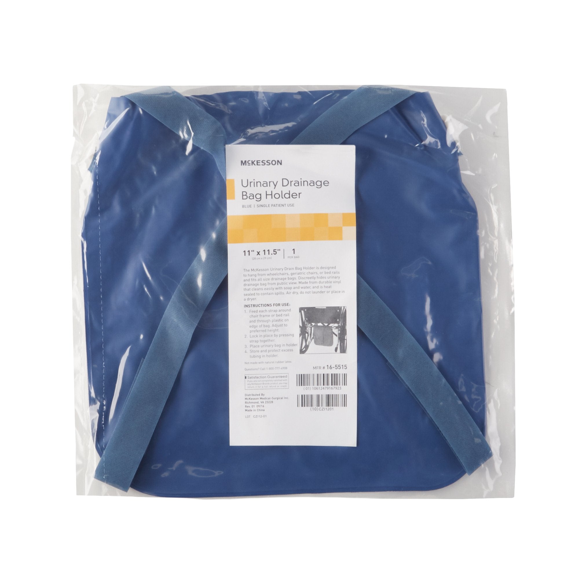 Urinary Drainage Bag Holder McKesson For Wheelchair, Geri-chair or Bed Rails, Packaging Type- Case