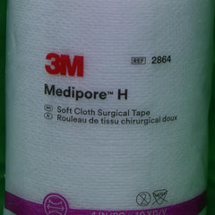 Perforated Medical Tape 3M Medipore H White 4 Inch X 10 Yard Soft Cloth NonSterile | 12/Case