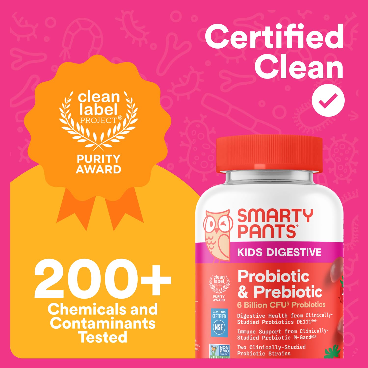 smartypants kids probiotic straw creme 60 count