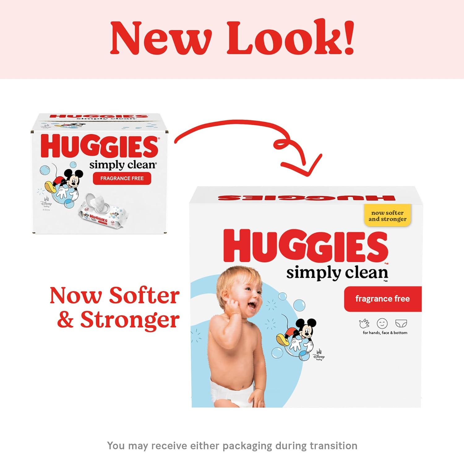 Toallitas húmedas para bebé Huggies Simply Clean Soft Pack sin perfume, 64 unidades, tipo de empaque: estuche