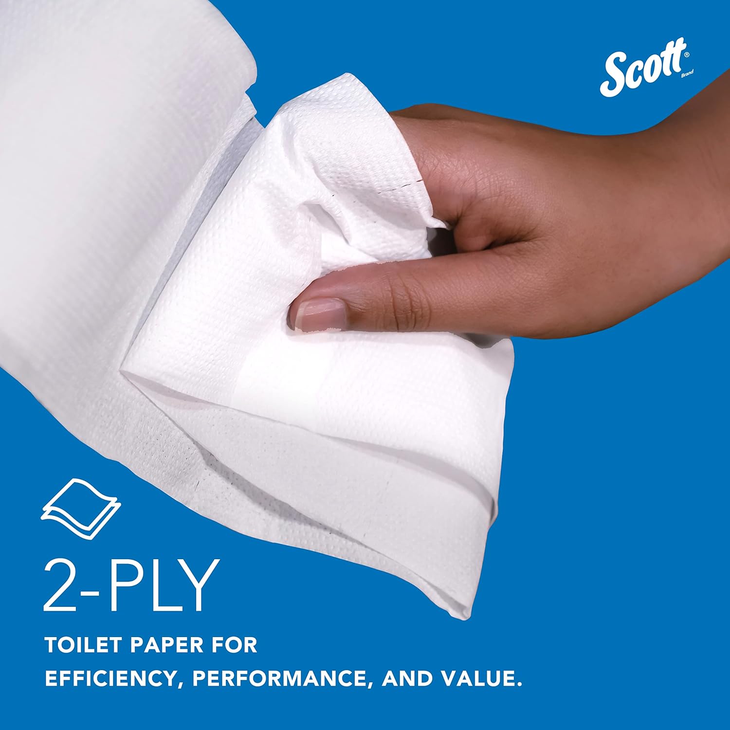 Toilet Tissue Scott Essential 100% Recycled Fiber JRT White 2-Ply Jumbo Size Cored Roll Continuous Sheet 3-11/20 Inch X 1000 Foot, Packaging Type- Case