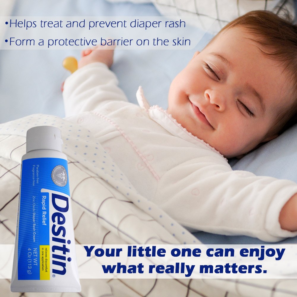 Diaper Rash Treatment Desitin Rapid Relief 4 oz. Tube Scented Cream, Packaging Type- Case