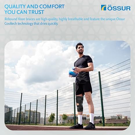 Knee Brace Ossur Rebound X-Large D-Ring / Hook and Loop Strap Closure 20-1/2 to 22-1/2 Inch Thigh Circumference Short Length Left or Right Knee, Packaging Type- Each