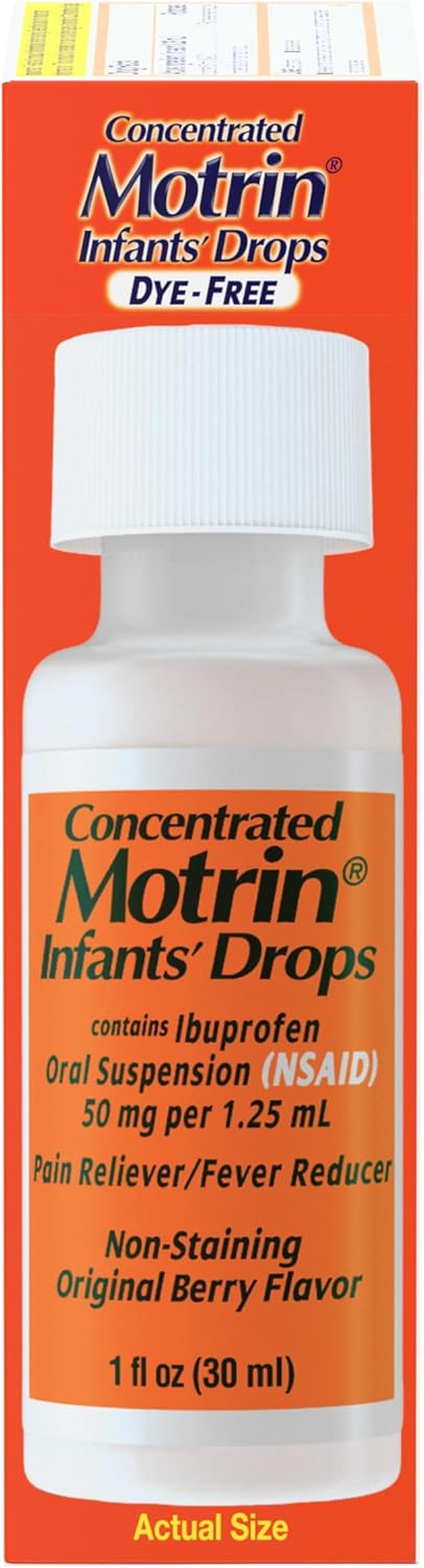 motrin concentrated infants drops berry flavor motrin childrens pain relief mk832175ea