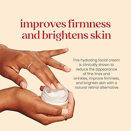 Humectante facial Burt's Bees Reafirmante, crema perfumada en frasco de 50 ml, envase de 3 unidades
