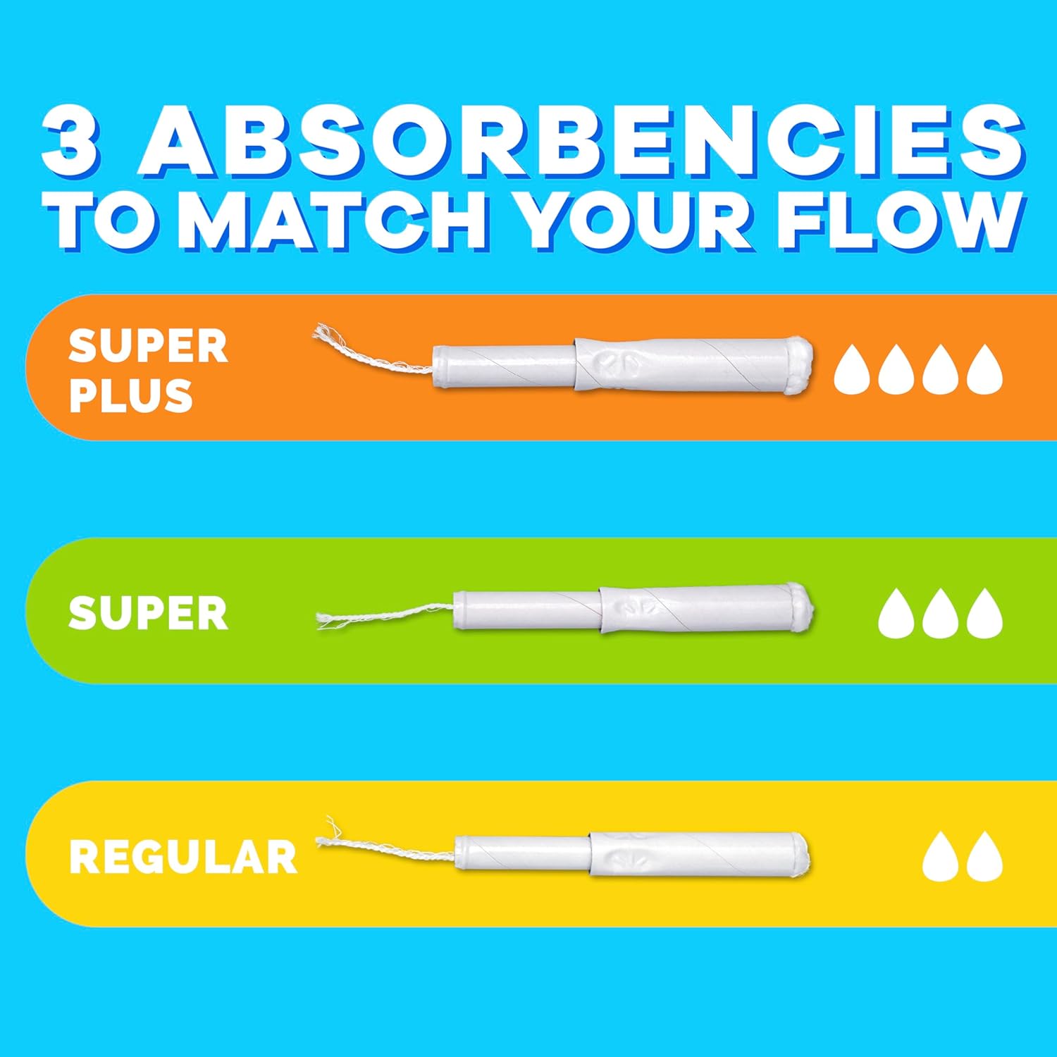 tampon tampax super absorbency cardboard applicator individually wrapped packaging type box