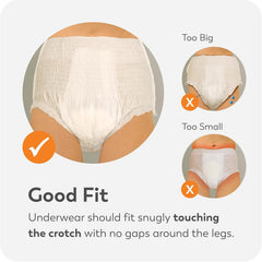 unisex adult absorbent underwear tranquility premium overnight pull on with tear away seams x small disposable heavy absorbency packaging type case