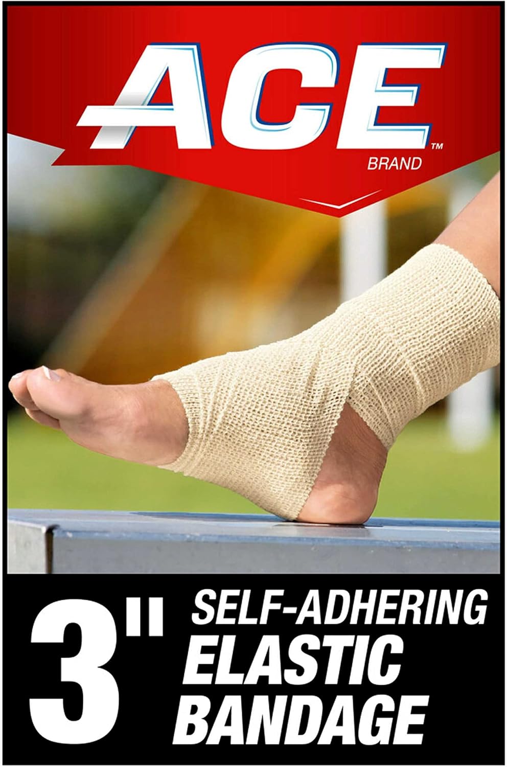 Elastic Bandage 3M ACE 3 Inch Width X 5.3 Foot Self-Adherent Closure Tan NonSterile Standard Compression, Packaging Type- Case