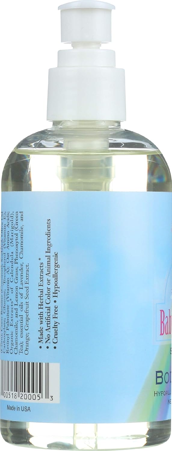 rainbow research baby oh baby organic herbal body wash 8 fl oz