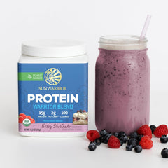Sunwarrior Warrior Vanilla Blend Pea, Hemp Seed & Goji Berry Blended Protein - 1 Each - 375 Grm