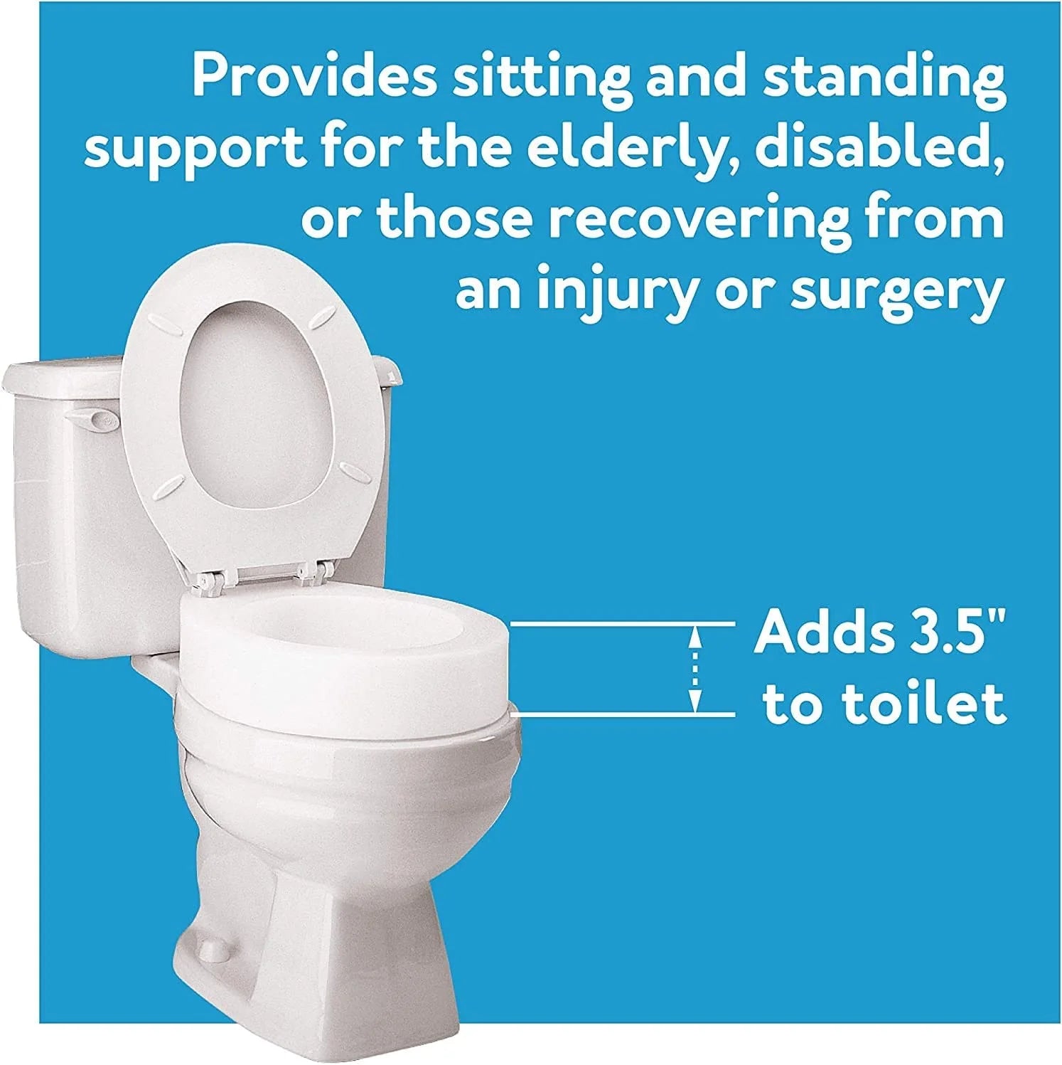 Carex Toilet Seat Elevator - Standard