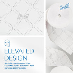 Toilet Tissue Scott Pro White 2-Ply Standard Size Cored Roll 1100 Sheets 3-7/10 X 3-9/10 Inch, Packaging Type- Case