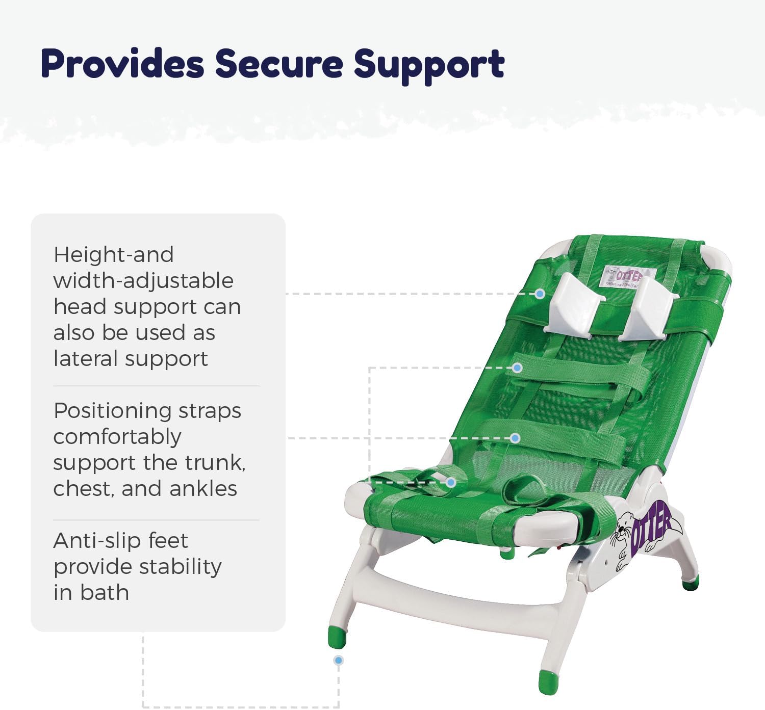 otter bath chair large