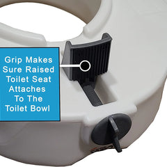 Carex Classics Raised Toilet Seat with Armrests