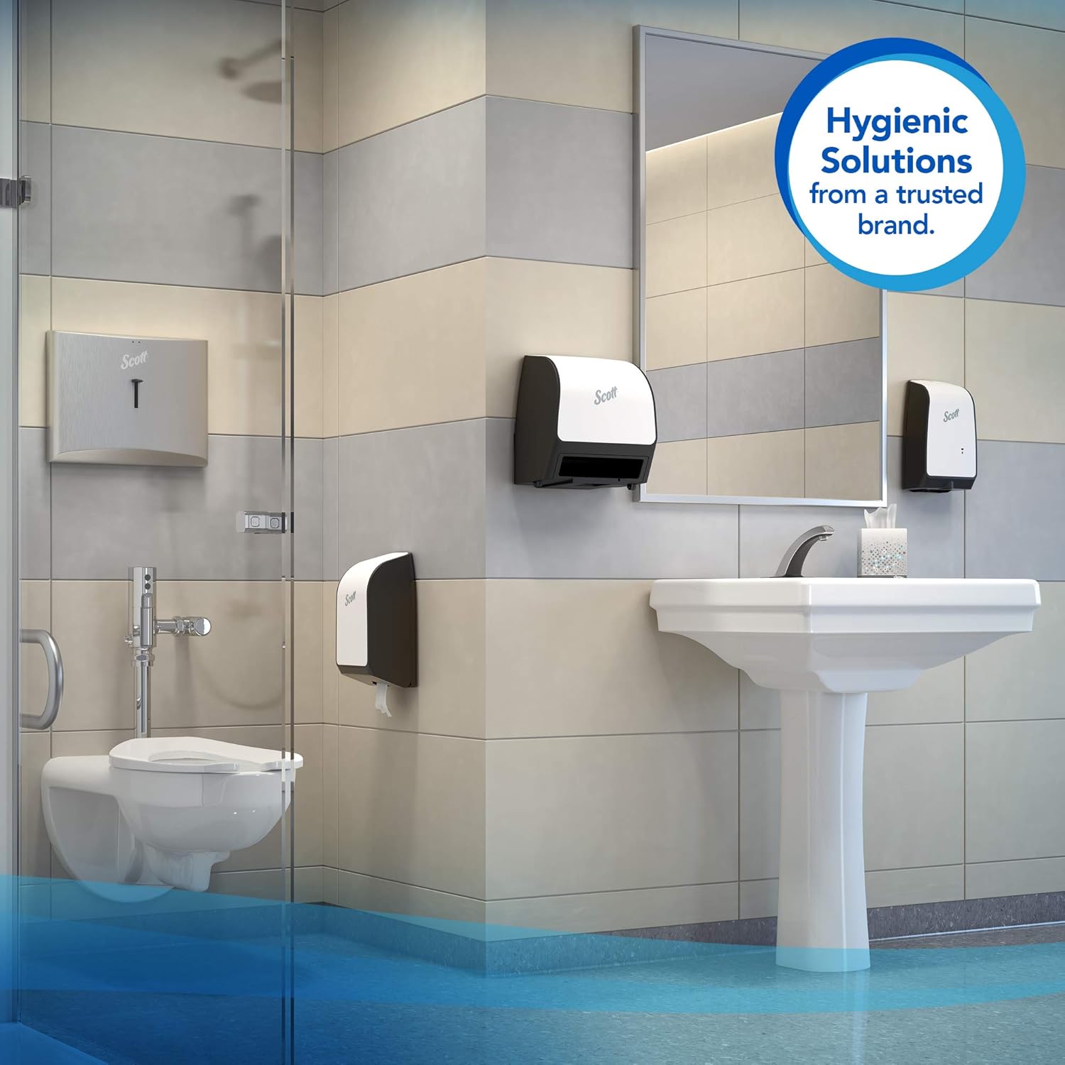 Toilet Tissue Scott Control HBT White 2-Ply Standard Size Folded 250 Sheets 4-1/2 X 8-1/10 Inch, Packaging Type- Case