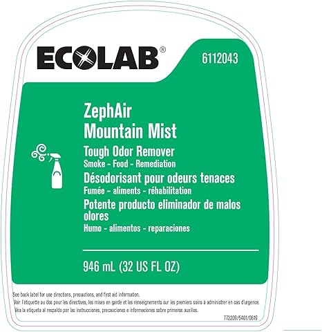 Air Freshener ZephAir Liquid 32 oz. Bottle Mountain Mist Scent, Packaging Type- Case