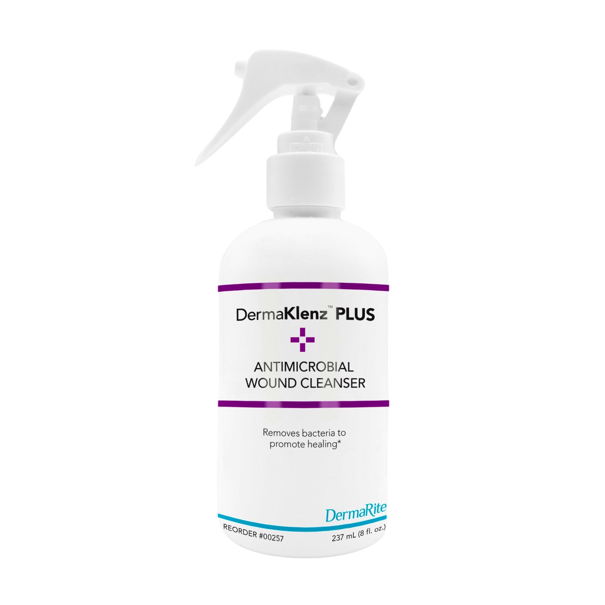 Wound Cleanser DermaKlenz Plus 8 oz. Spray Bottle NonSterile Antimicrobial