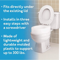 Carex Toilet Seat Elevator - Standard
