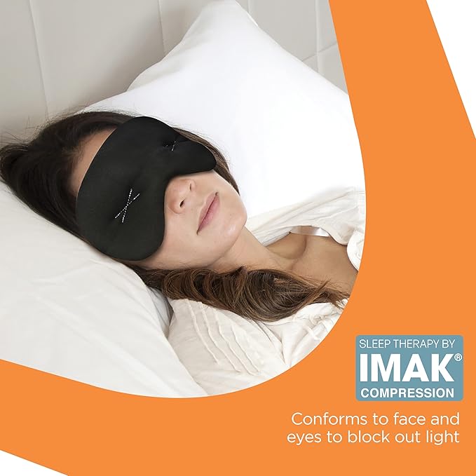 imak eye pillow mask black universal