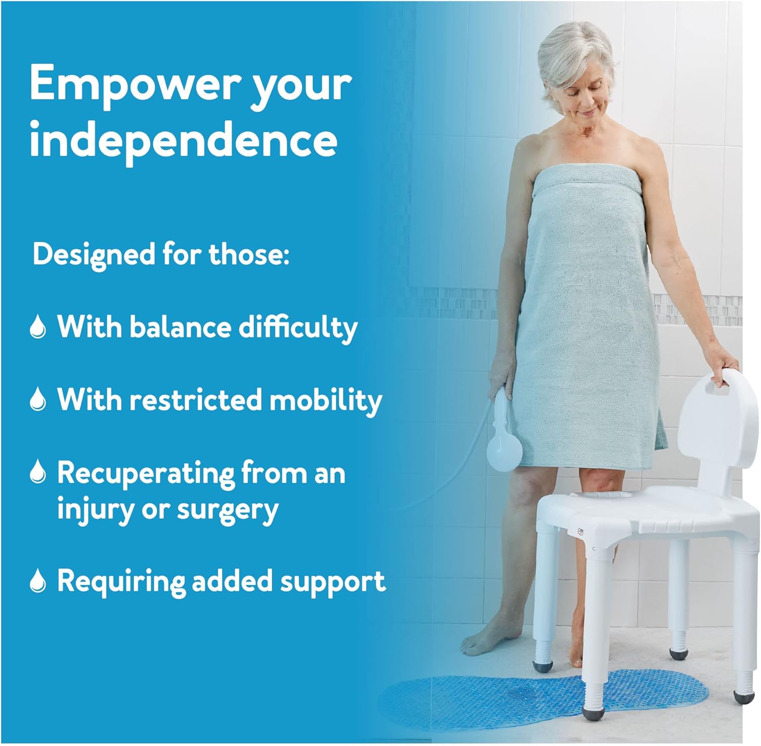 Safe Carex Backrest Bath Bench