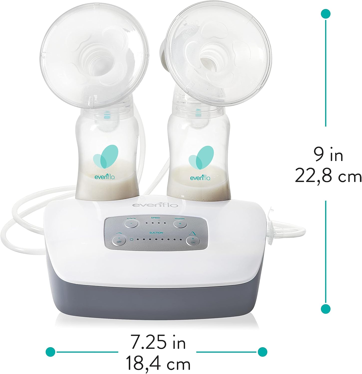 evenflo deluxe advanced breast pump double electric