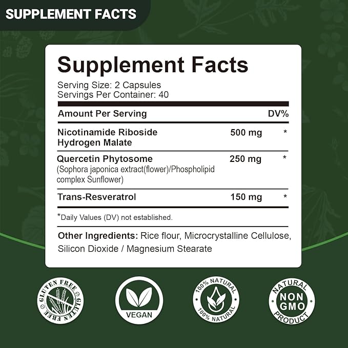 Airboy NAD Supplement, Liposomal NAD Nicotinamide Riboside Resveratrol 900mg, NMN Alternative, NAD Booster Support Anti-Aging, Energy, Focus - 80 Capsules