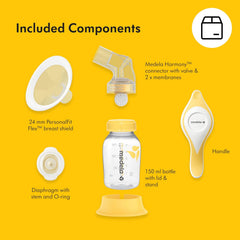 manual breast pump kit harmony packaging type case