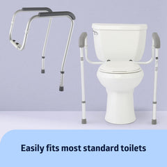 Secure bathroom toilet safety handles