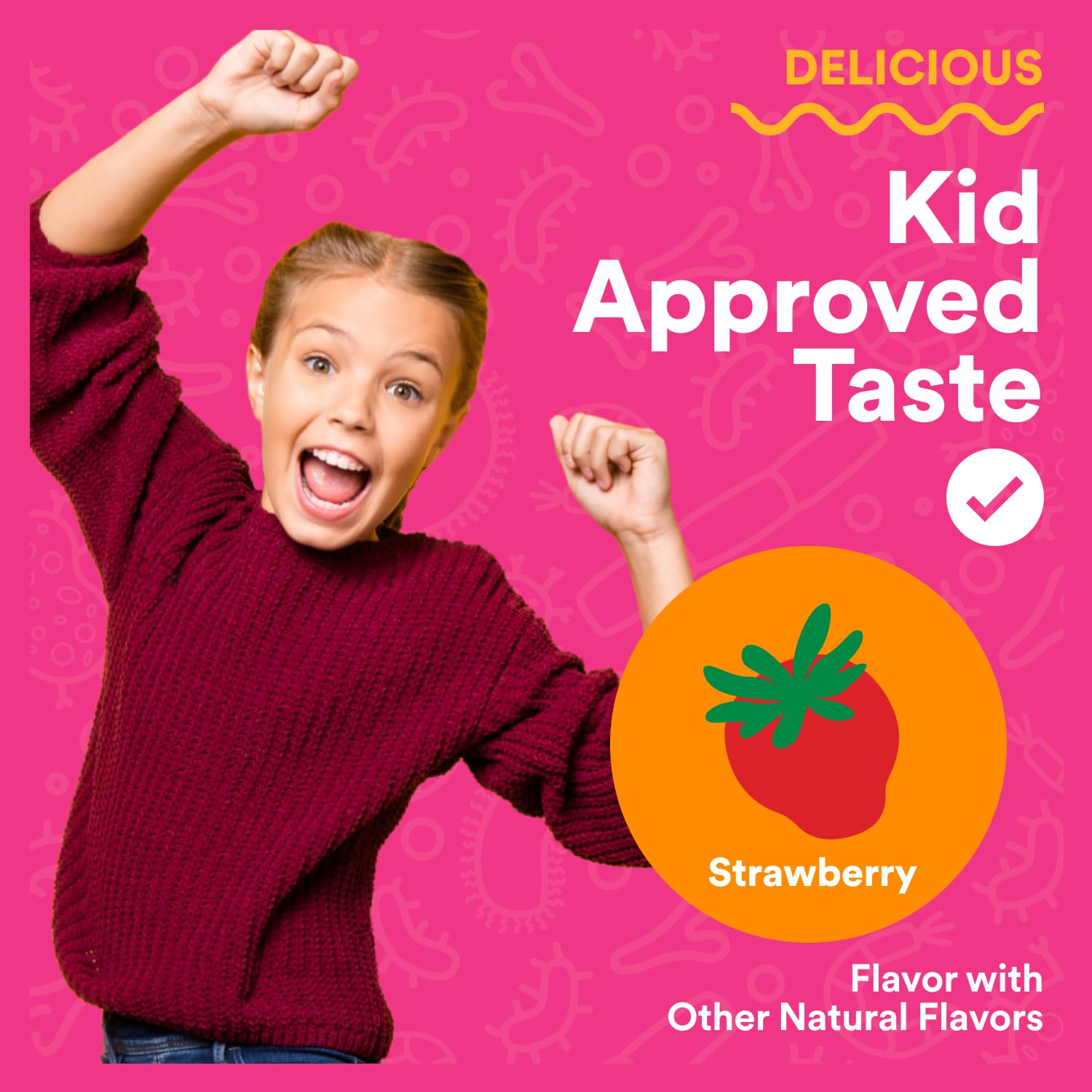 smartypants kids probiotic straw creme 60 count