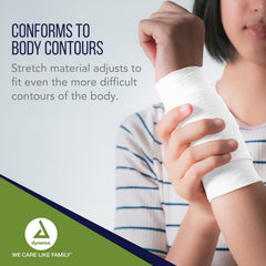 Conforming Bandage Dynarex 3 Inch X 4-1/10 Yard 1-Ply NonSterile 12 per Pack, Packaging Type- Case