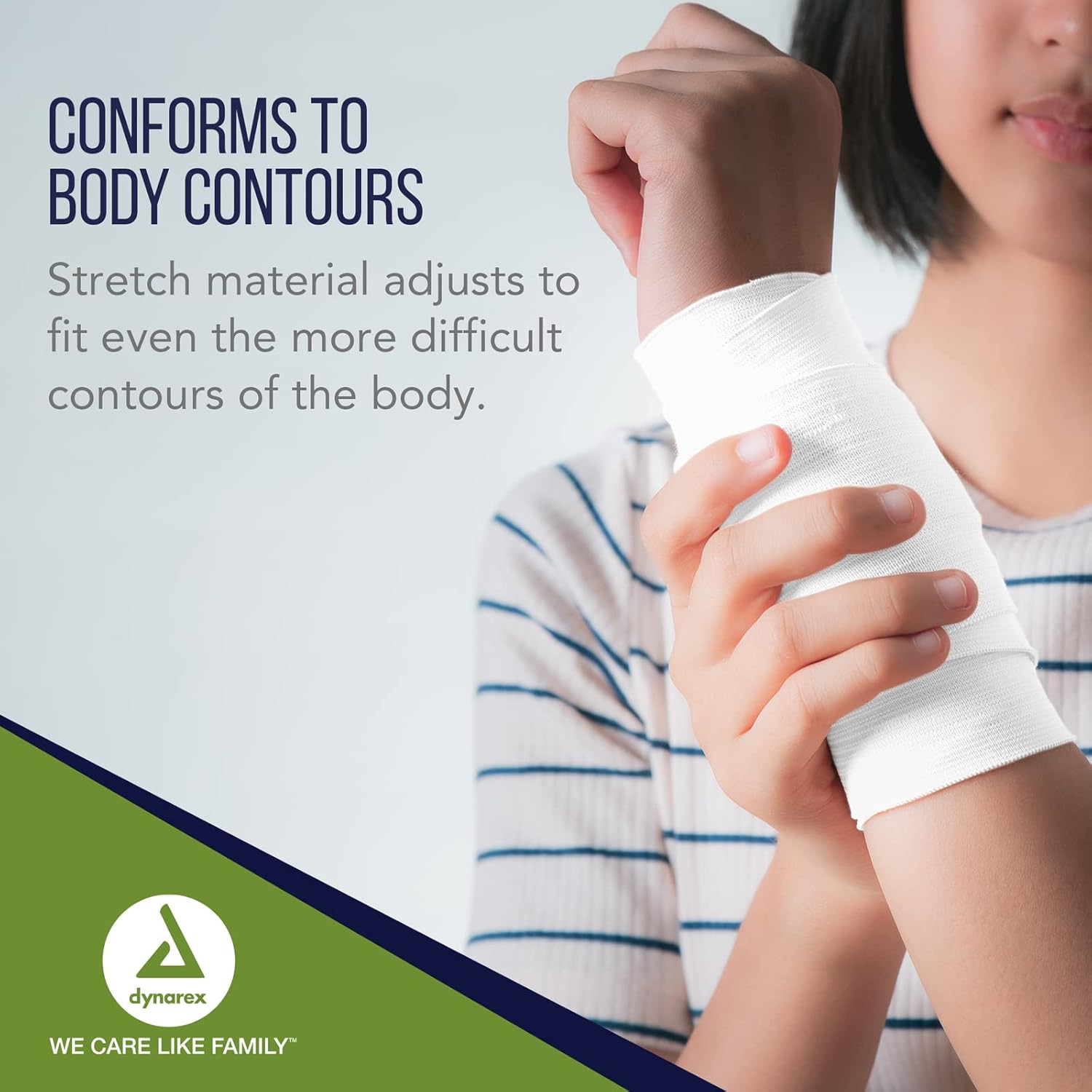 Conforming Bandage Dynarex 3 Inch X 4-1/10 Yard 1-Ply NonSterile 12 per Pack, Packaging Type- Case